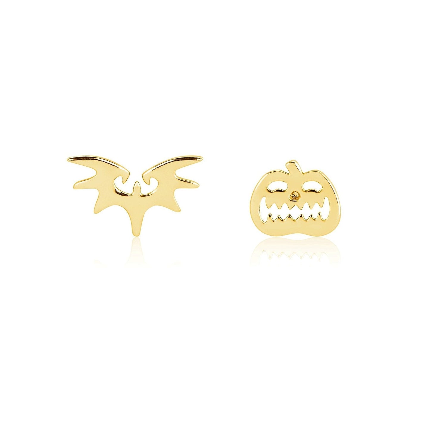 COUTURE KINGDOM - Disney Nightmare Before Christmas Pumpkin and Bat Mix-Match Stud Earrings Earrings Couture Kingdom 