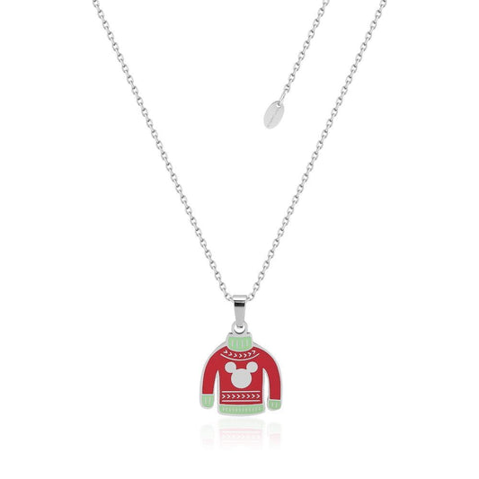 COUTURE KINGDOM x Disney Mickey Mouse Holiday Sweater Enamel Necklace Necklace Couture Kingdom 